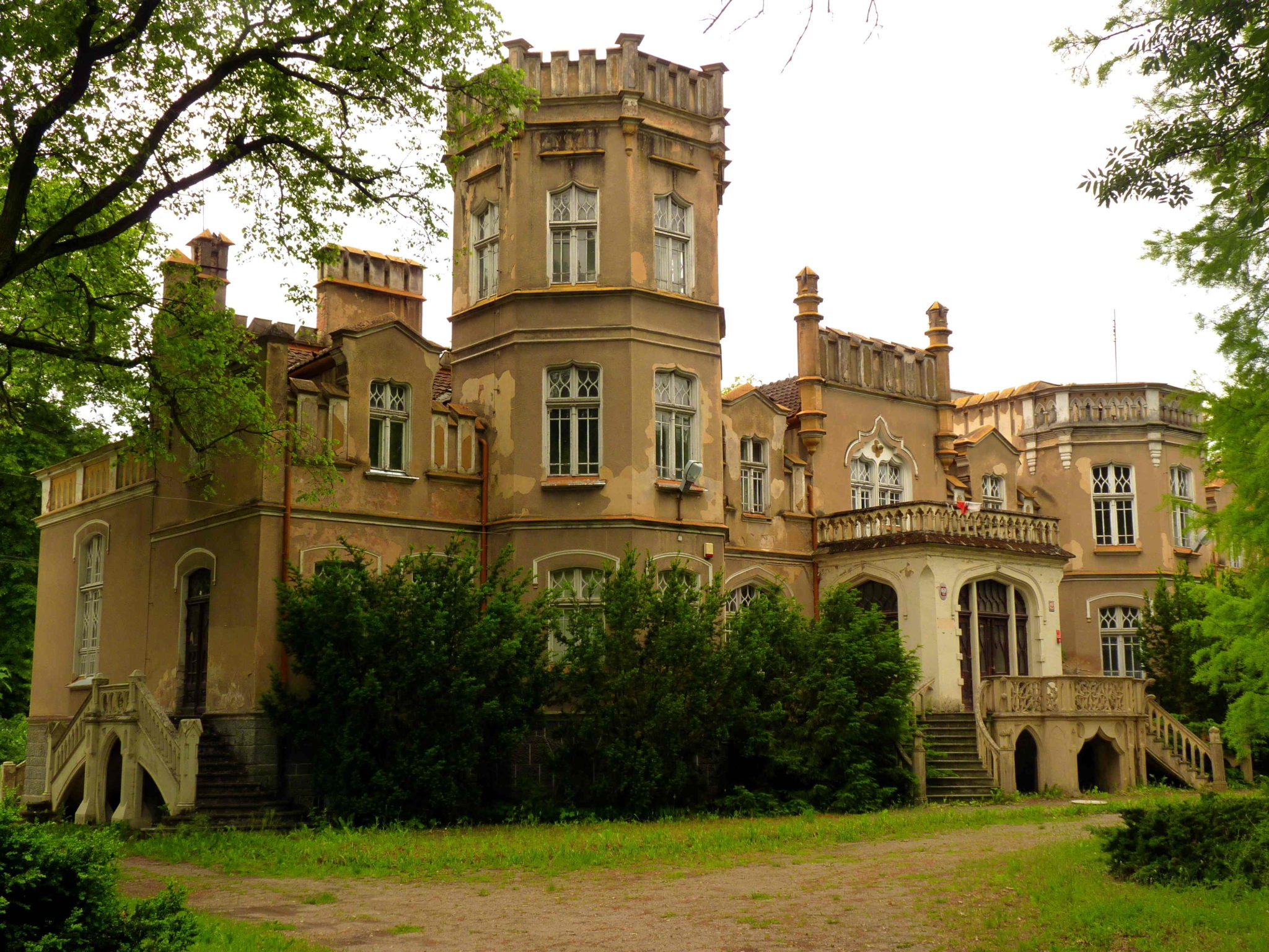 KOTOWO PAŁAC, PARK I SCHODY, woj. Wielkopolskie